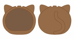 Omanjuu Niginigi Mascot - Kigurumi Case: Cat Brown