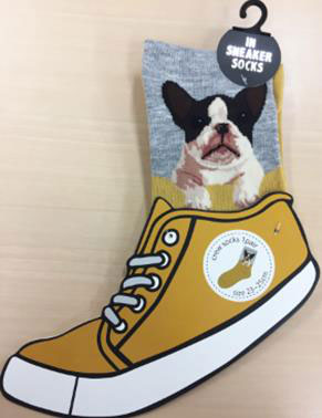 In-sneaker Socks - French Bulldog / 23-25cm