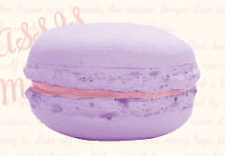 cafedeN - Rich Macaron Soft Mascot: Cassis Milk