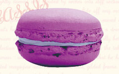 cafedeN - Rich Macaron Soft Mascot: Cassis