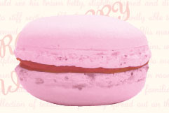 cafedeN - Rich Macaron Soft Mascot: Cherry