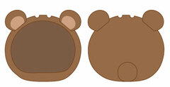 Omanjuu Niginigi Mascot - Kigurumi Case: Bear Brown