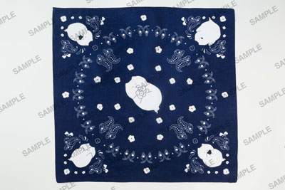 Naka Fukamachi - Nekoobake Bandana / Navy