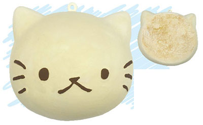 cafe SAKURA - Animal Bread: Cat Face White