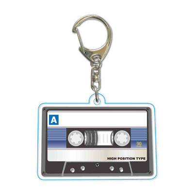 Acrylic Keychain - Cassette Tape / B