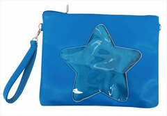 Star-shape Collection Series Clutch Shoulder D: Blue