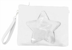 Star-shape Collection Series Clutch Shoulder A: White