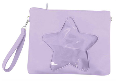 Star-shape Collection Series Clutch Shoulder H: Purple