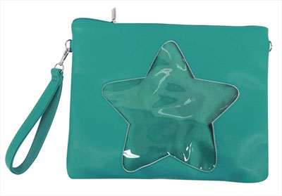 Star-shape Collection Series Clutch Shoulder F: Green