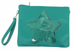 Star-shape Collection Series Clutch Shoulder F: Green