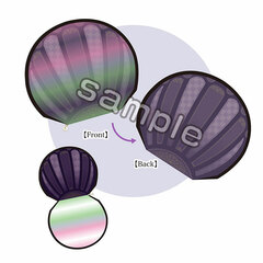 Aurora Shell Pouch Deep Purple