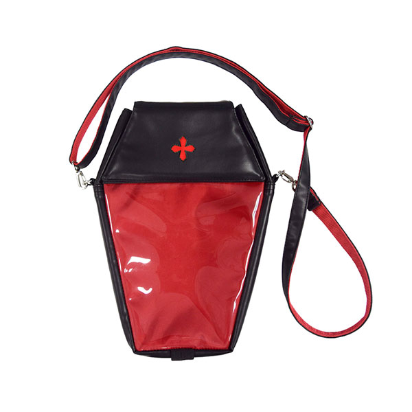 Coffin Shaped 2way Bag Bloody Red