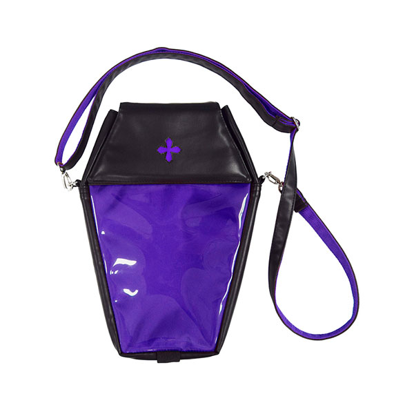 Coffin Shaped 2way Bag Lyrical Purple