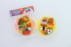 Petite Case Erasers - Cafeteria Set