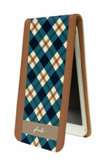 Vertical iPhone Case 04 / Blue Check