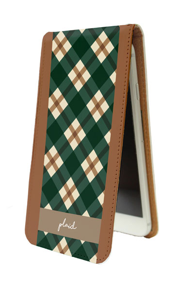 Vertical iPhone Case 05 / Green Check