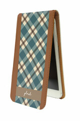 Vertical iPhone Case 01 / Light Blue Check