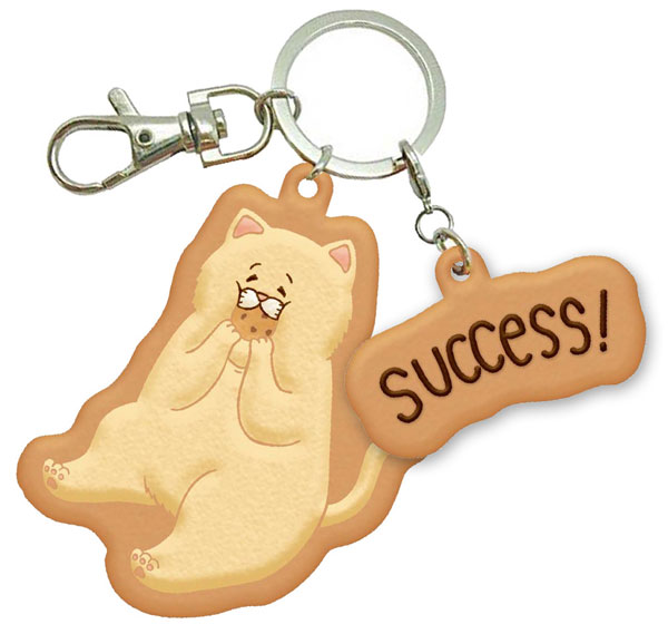 Nekonaughey - Cookie Keychain: SUCCESS!