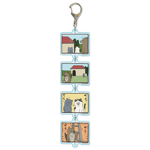 4-koma Keychain - Tibetan Sand Fox Sunaoka-san / D