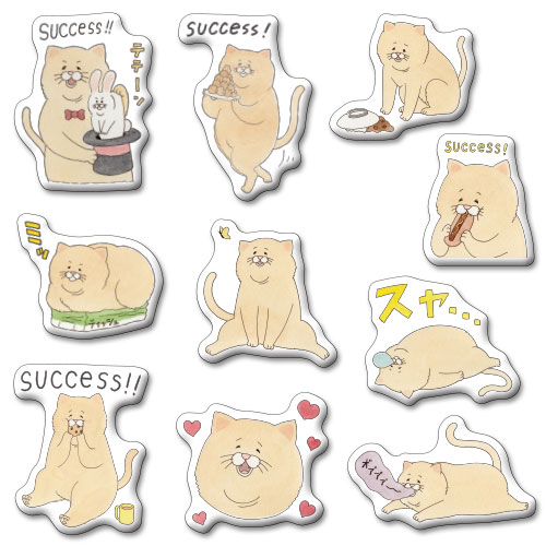 Nekonaughey - Marshmallow Sticker
