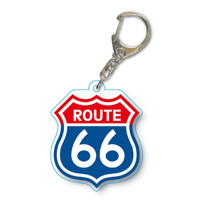 Acrylic Keychain - Route 66 / C
