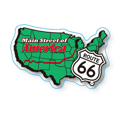 Acrylic Badge - Route 66 / B
