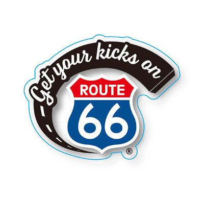 Acrylic Badge - Route 66 / C