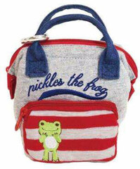 Wire Mini Rucksack Pouch - Pickles: Red Stripe