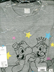 Suzuko Mimori Original Chip & Dale T-shirt MIX GRAY L Size