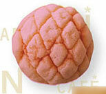 CDN33-3 cafe de N Bakery Melon-pan Bread Strawberry Melon