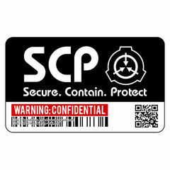 SCP Foundation Waterproof Sticker