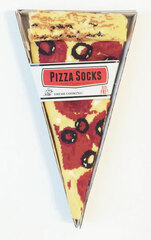Pizza Socks F/Brown