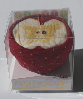 Fruit Socks Cut Fruits * Apple F/Red