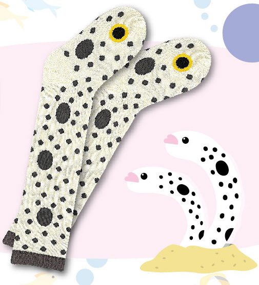 Aqua Friends High Socks Spotted Garden Eel
