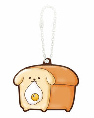 Puni-PON Yeastken. Rubber Keychain Golden Toast