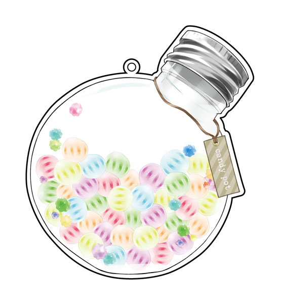 Acrylic Makeup Cover #Candy Pot