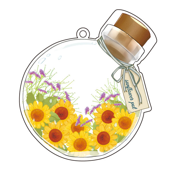 Acrylic Makeup Cover #Sunflower