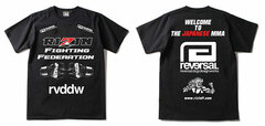 RIZIN x reversal WELCOME JAPANESE MMA TEE Black L