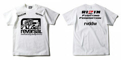 RIZIN x reversal BIG MARK TEE White M
