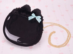[Exclusive Sale] MokoMoko Pochette [Black Cat]