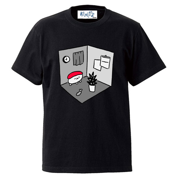 Oshushi dayo Room T-shirt Black (XL)