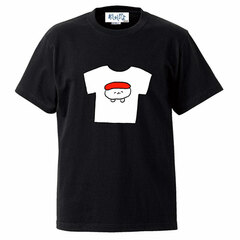 Oshushi dayo T-shirt of T-shirt Black (XL)