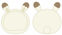 Omanjuu Niginigi Mascot - Kigurumi Case: Rabbit Milk Tea