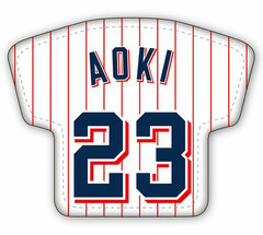 Tokyo Yakult Swallows Leather Badge E Aoki Model