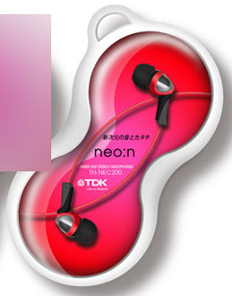 Inner Ear Stereo Headphone neo:n02 Red