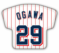 Tokyo Yakult Swallows Leather Badge F Ogawa Model