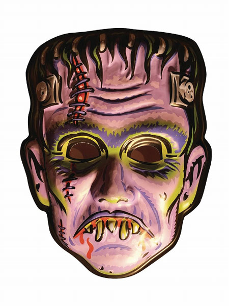 Ghoulsville - Flat-Line Frankie Plastic Wall Mask
