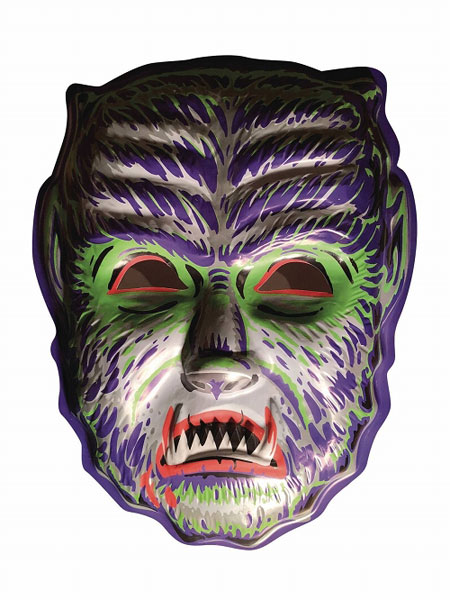 Ghoulsville - Midnight Man Wolf Plastic Wall Mask