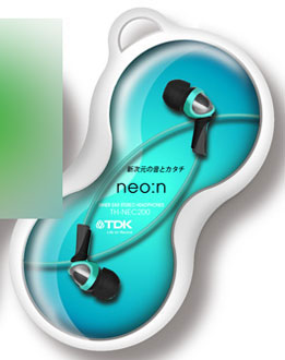 Inner Ear Stereo Headphone neo:n02 Teal
