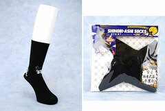Shinobi Socks Ninja Shuriken Black / Free Size (22-27cm)